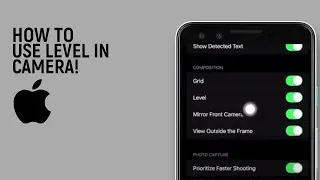 How To Use Level In Camera On iPhone IOS 17 2023 [easy]