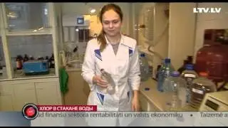 Хлор в стакане воды