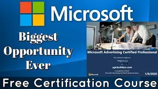 Microsoft Free Certification Course | Microsoft Online Courses with Free Certificate 🙂☺️😊