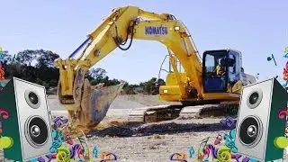 Excavator Song For Kids -  Diggers Construction Vehicles Music Video for Children