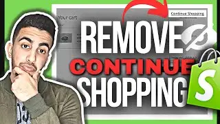 How To Remove Continue Shopping From Shopify Cart Page