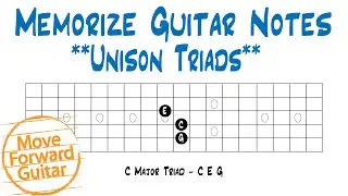 Memorize Guitar Notes - Unison Triads