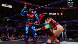 (REQUEST) HOT SUPER HEROINE ELEKTRA KRYPTONITE VS SUPERMAN ( iron man match)