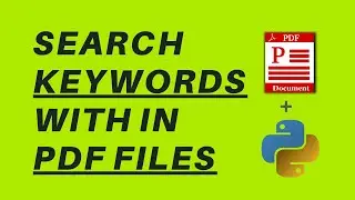 How to search specific keywords in the pdf document | fitz | pyMuPDF | Python