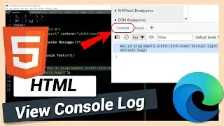 How to Show JavaScript Console Log in Microsoft Edge