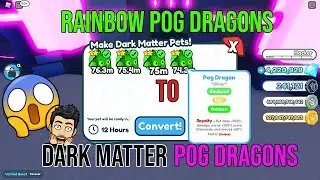 Making Dark Matter Rainbow Pog Dragons Pet Simulator X. Fusing Rainbow Pog Dragons pets in pet sim x