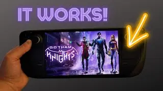 Gotham Knights Running on SteamOS! Steam Deck Handheld Gameplay