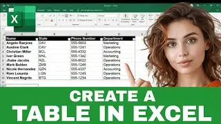 How to Make a SIMPLE TABLE in Excel (Beginner Friendly)