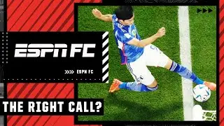 CONTROVERSIAL CALL IN JAPAN VS. SPAIN 😳👀 Did they make the right call? | ESPN FC