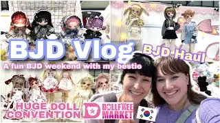 [BJD VLOG] Dollfreemarket - HUGE Doll Convention / Haul / Fun BJD weekend with my bestie / Seoul 🇰🇷