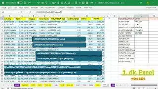 Excel 1 Dakika - toplamlar tablosu oluşturma