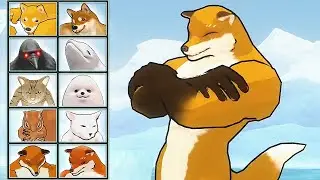 Fight of Animals: Mighty Fox (Fox vs Dog vs Cat) | Eftsei Gaming