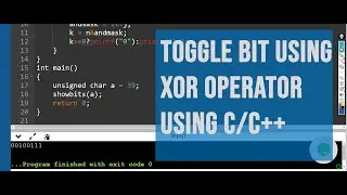 Toggle Kth Bit using XOR