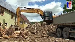 Flooding Desaster / Flutkatastrophe Braunsbach: CAT 329D LN, 31.05.2016.