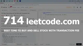 Разбор задачи 714 leetcode.com Best Time to Buy and Sell Stock with Transaction Fee. Решение на C++