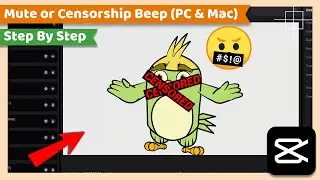 Mute or Censor part of a Video with Beep sound | CapCut PC Tutorial