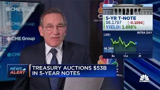 Treasury auctions $53B in 5-year notes