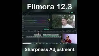 Filmora 12.3 Sharpness Adjustment #shorts