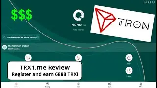 TRX1.me - Register to receive 6888TRX, activate your account, and log in every day to earn income!