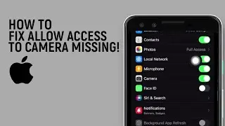 How To Fix Allow Access To Camera Missing On iPhone Apps [easy]