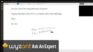 Finding a derivative using the power rule