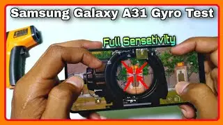 Samsung Galaxy A31 PUBG Gyro Test With Full Sensetivity Settings In Hindi ||  Samsung Galaxy A31 ||