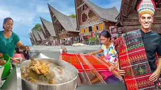 LAKE TOBA food tour like NO OTHER!!! Indonesian street food in SAMOSIR, Indonesia