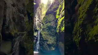 Waterfall in Adršpach Rock Formation (Miasto Skalne w Czechach) #waterfall #asmrsounds #asmr #sound