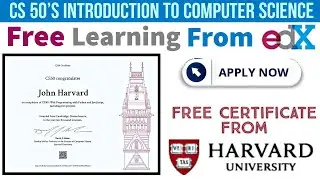 Free Certificate from Harvard University | Free Learning from edx | CS50 Web Programming Course