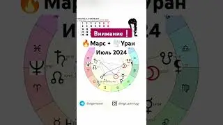 ♂️Марс+🌪️Уран ♉ июль 2024 #olgaastrology #гороскоп #астрология #июнь #марс #уран