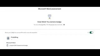 Linkedin Ms Word Assessment answers | Microsoft Word linkedin test answers