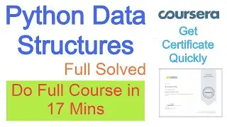 Coursera :Python Data Structures Complete Course Solved |Python Data Structures Quiz Answers