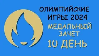 Олимпийские Игры 2024  Медальный зачет  День 10