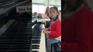 5yo FALLS off chair playing piano!😱🎹😢 