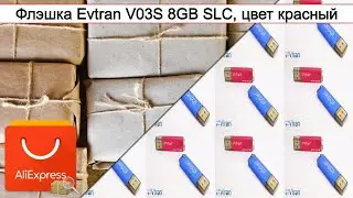 Флэшка Evtran V03S 8GB SLC, цвет красный | #Обзор