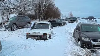 НЕ ПОВТОРЯТЬ! испытание в СНЕГУ!  TOYOTA, SUZUKI, VOLKSWAGEN, MITSUBISHI, УАЗЫ, НИВЫ, HOVER