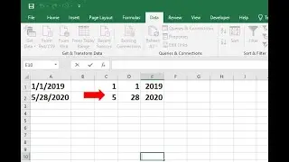 MS Excel Split text into different columns