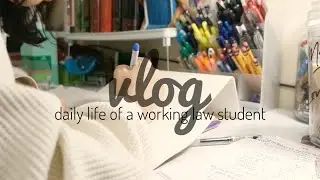 (subs) Full Day in the Life of a Filipino Working Law Student (ASMR, puppy, study table) | UP Law