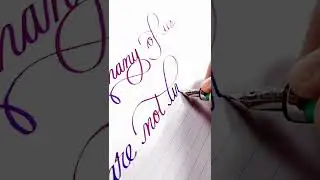 Beautiful Cursive Writing tiktok pretenditsbeautiful