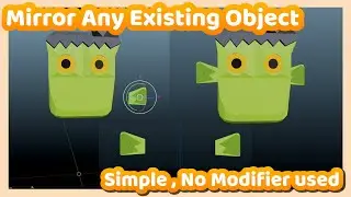 Blender Tutorial : How to Mirror Object ( no modifier used ) in Blender 2.9