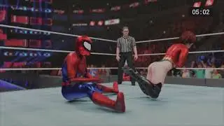 (REQUEST) HOT SUPERHEROINE ELASTIGIRL VS SPIDER-MAN ( iron man submission match)