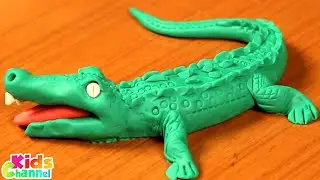 Play Doh Crocodile, Cartoons for Kids, Learning Videos for Children