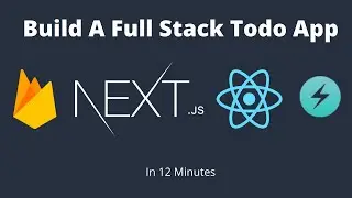 Build A Todo App Using Next.js, Firebase, Chakra UI + React Hooks | Crash Course
