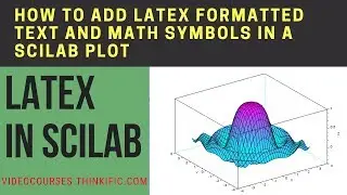 How to add Latex formatted text and math Symbols in a Scilab plot