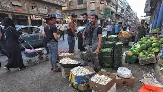 Hama City (Syria), Walking Downtown, 4K Walking Tour| حماه, سوريا