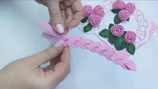 DIY 🌹 Розы из фоамирана за 2 минуты 🌹 Rose in 2 minutes