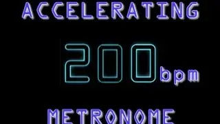 Metronome speed ramp 96-200 bpm.  Crush Guitar & Drum Speed going slow to fast