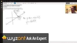 Distance from a point to a line