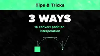 After Effects Tips & Tricks #1 Interpolation tutorial