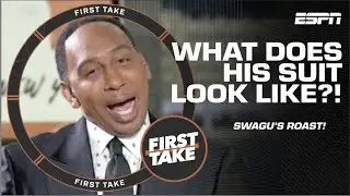 Swagu ROASTS Stephen A. for his suit choice 😂 👔 | First Take